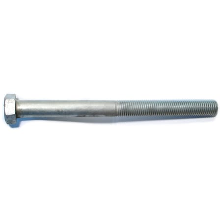 Midwest Fastener Grade 2, 1"-8 Hex Head Cap Screw, Zinc Plated Steel, 12 in L, 5 PK 53383